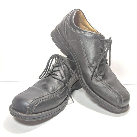 Docker's Trustee Men's Size 12 Medium Black Leather Oxford's - Picture 2 of 7